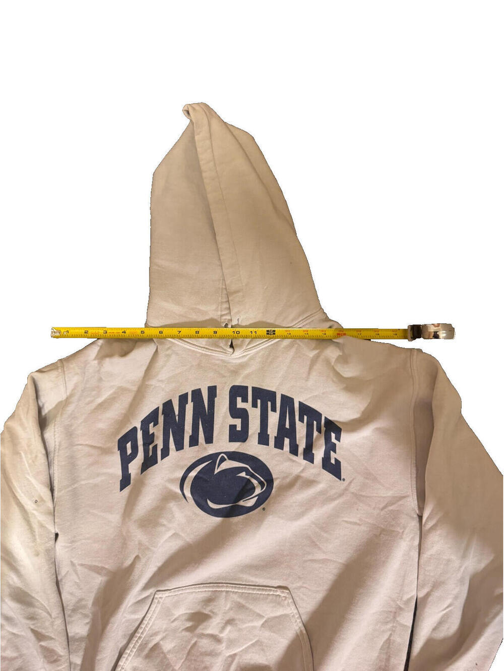 Penn State Nittany Lions Hoodie Sweatshirt Gray Size L Gildan Heavy Blend - Picture 3 of 4